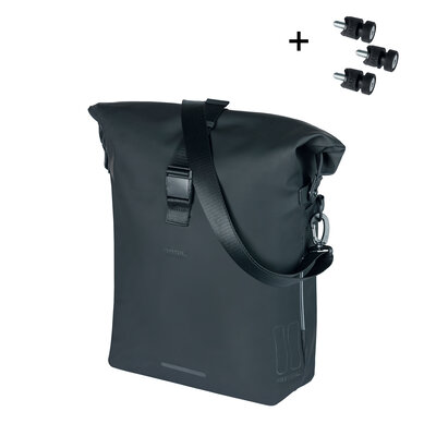 Basil SoHo - fietsschoudertas MIK Studs - 17 liter - zwart