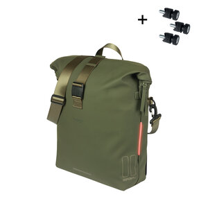 Basil SoHo - Fahrrad-Umhängetasche MIK STUDS- 17 Liter - grün