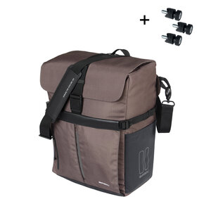 Move Schultertasche MIK Studs-Einzeltasche-braun