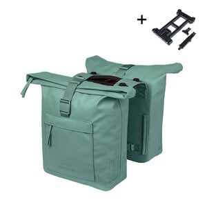 Brooklyn - double pannier bag MIK silvergreen