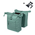 Basil Brooklyn - double pannier bag MIK - 41L - silvergreen