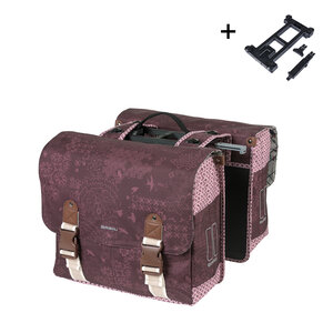 Bohème MIK - double bicycle bag - red