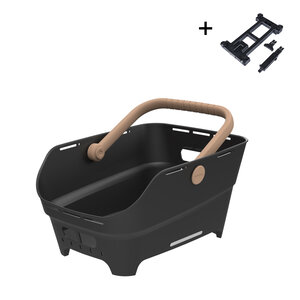 Cento Neo MIK - rear bicycle basket - black
