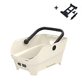 Cento Neo MIK - rear bicycle basket - off-white
