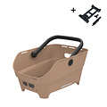 Cento Neo MIK - rear bicycle basket - sand