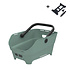 Basil Cento Neo MIK - rear bicycle basket - silvergreen