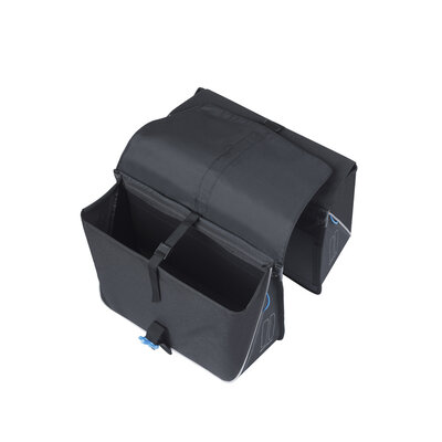 Basil Forte - dubbele fietstas - 35 liter - zwart