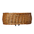 Basil Pluto - dog bicycle basket - front - brown
