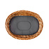 Basil Pluto - dog bicycle basket - front - brown