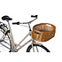 Basil Pluto - dog bicycle basket - front - brown