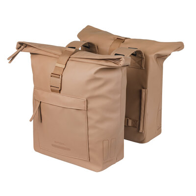 Basil Brooklyn - Fahrrad Doppeltasche - 41L - sandfarben
