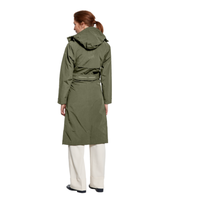 Basil Mosse fietsregentrenchcoat - dames - grun