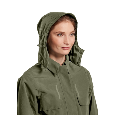 Basil Mosse fietsregentrenchcoat - dames - grun