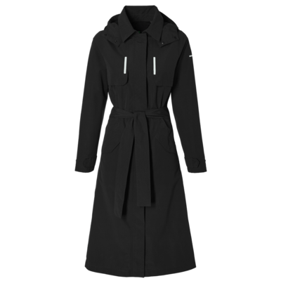 Basil Mosse fietsregentrenchcoat - dames - zwart