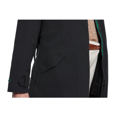 Basil Mosse fietsregentrenchcoat - dames - zwart