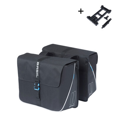 Basil Forte - Fahrrad Doppeltasche MIK - 35 Liter - schwarz