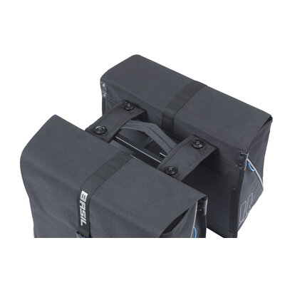 Basil Forte - double pannier bag MIK - 35 litres - black