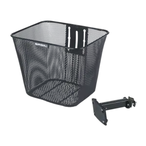 Basil Bilbao FM - bicycle basket – front - black