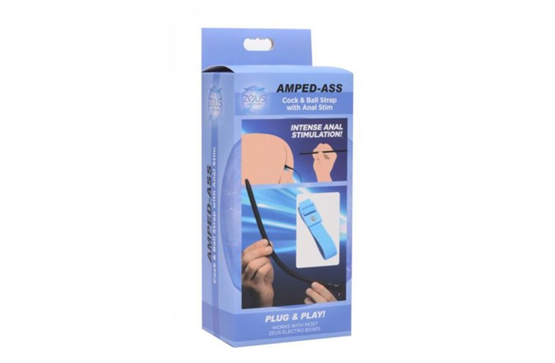 Amped Ass E-Stim Cock & Ball Strap Met Anaaldildo
