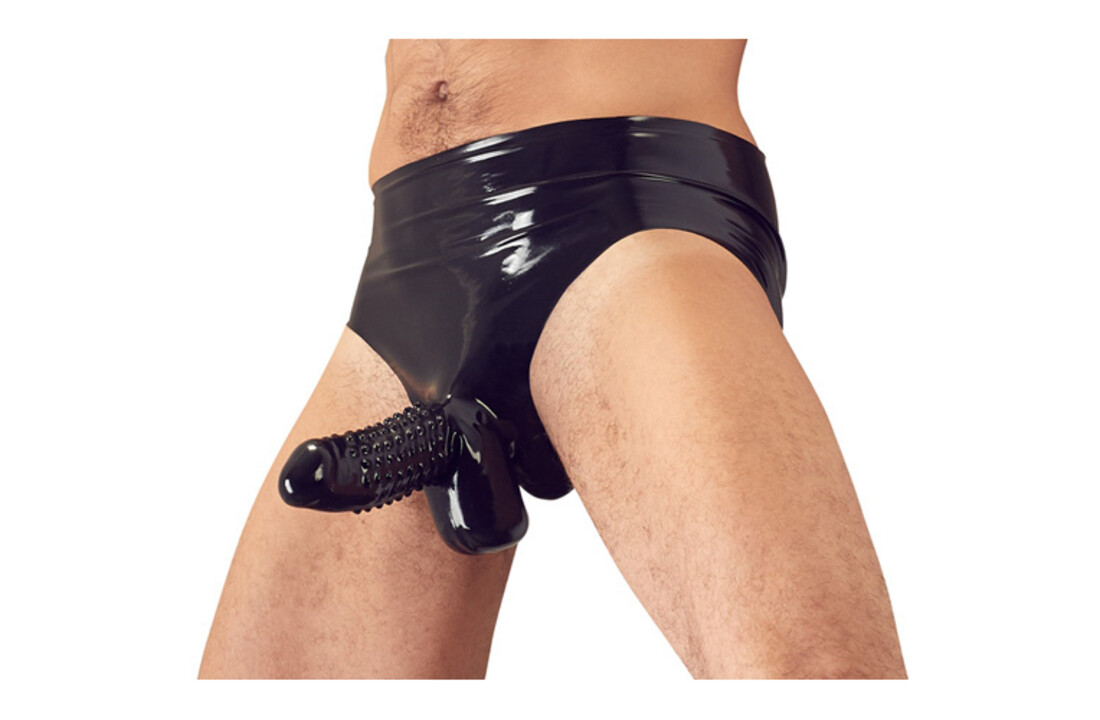 Latex Slip Met Penis Sleeve