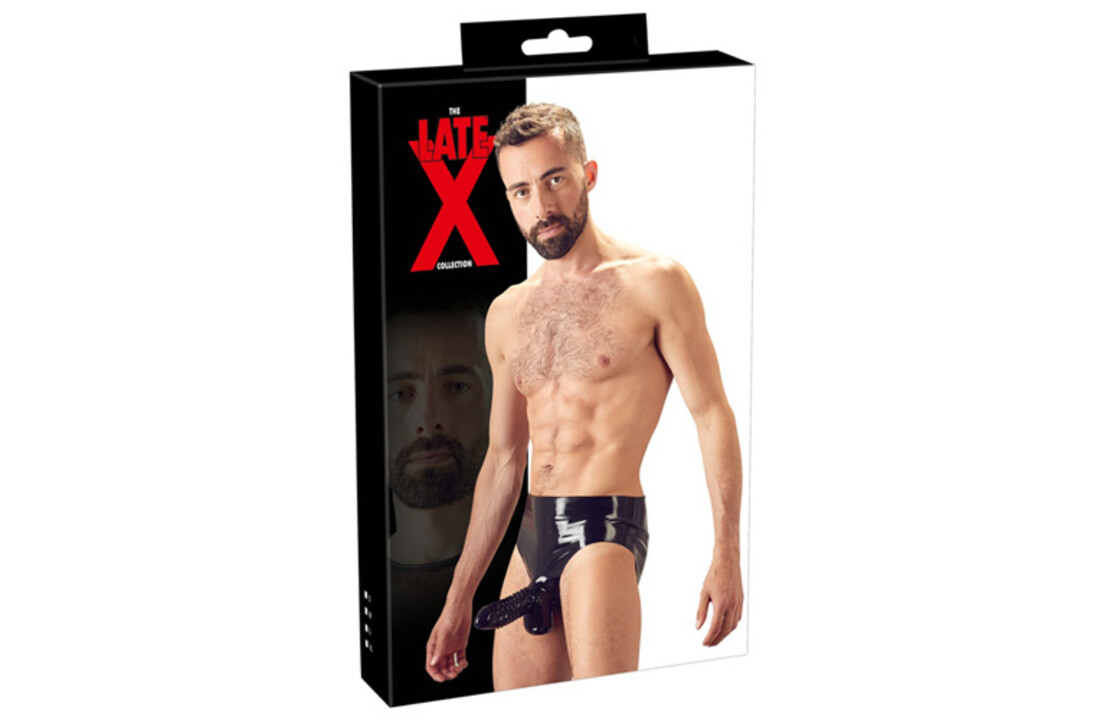 Latex Slip Met Penis Sleeve