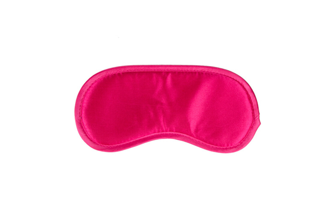 Roze satijnen oogmasker