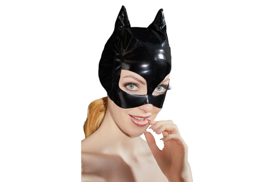 Lak Masker Met Kattenoortjes