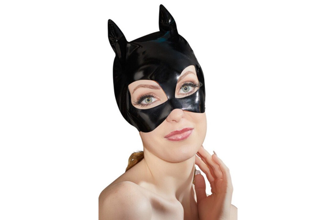 Lak Masker Met Kattenoortjes