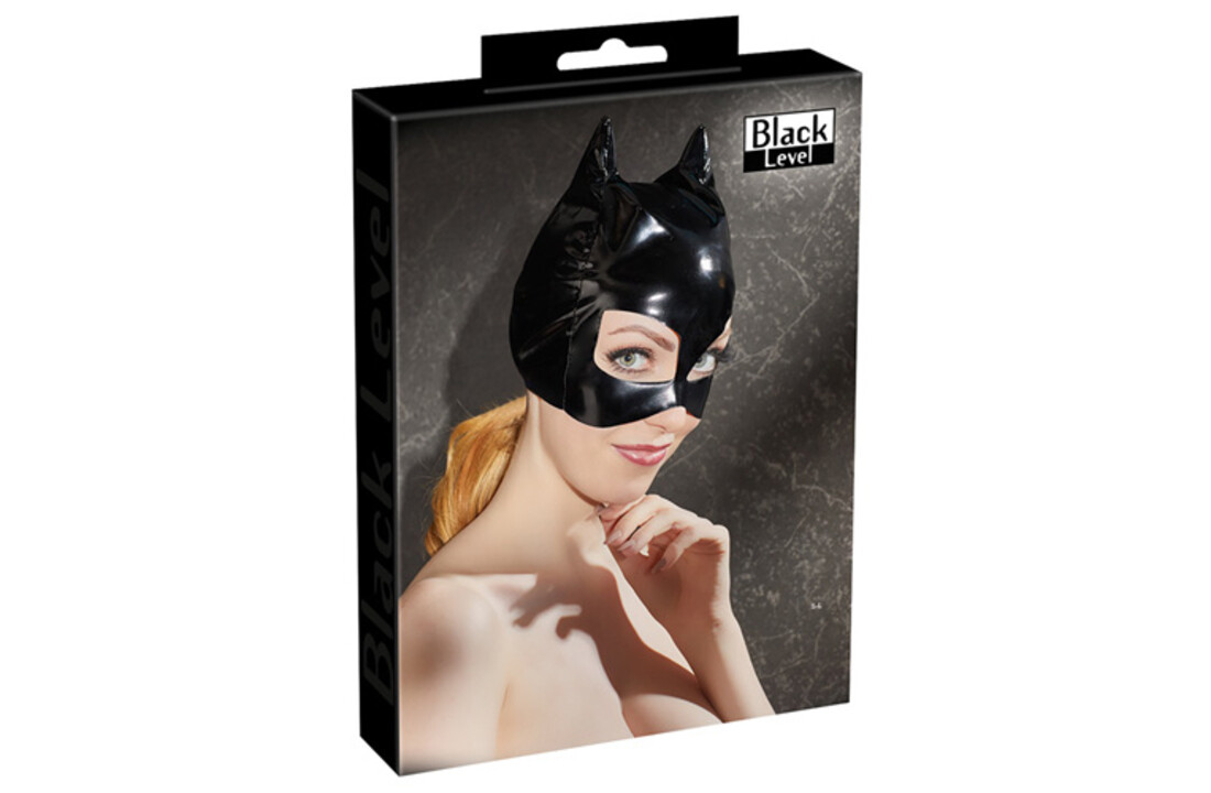 Lak Masker Met Kattenoortjes