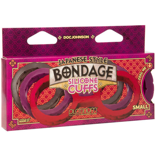 Japanese Bondage Siliconen Handboeien - Paars