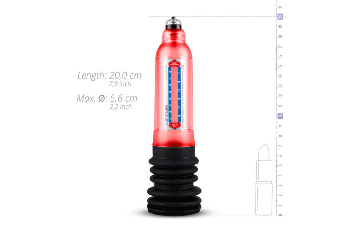 Bathmate Hydro 7 Penispomp - Rood