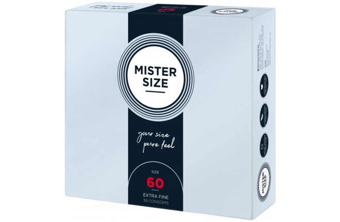 MISTER.SIZE 60 mm Condooms 36 stuks