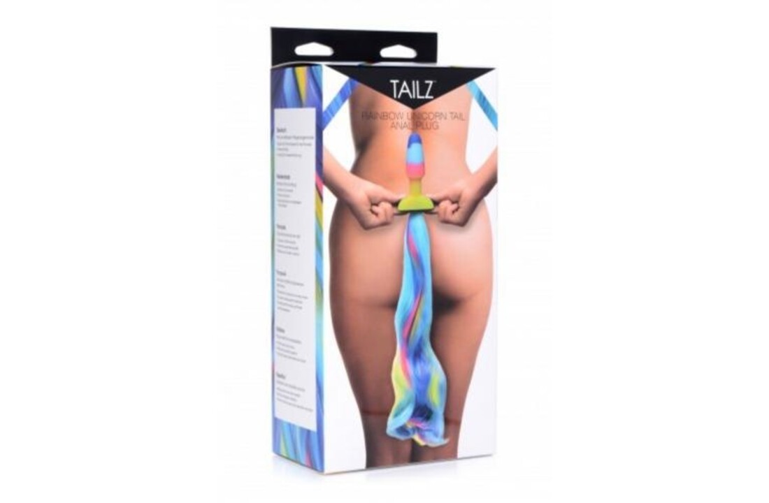 Rainbow Unicorn Anaal Plug met Staart