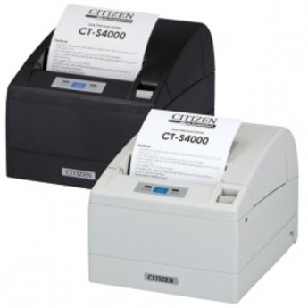 Citizen  CT-S4000/L, USB, LPT, 8 dots/mm (203 dpi), cutter, zwart