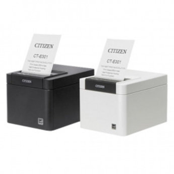 Citizen CT-E301, USB, 8 dots/mm (203 dpi), cutter, zwart