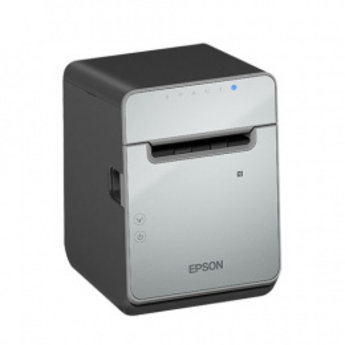 Epson  TM-L100, 8 dots/mm (203 dpi), cutter, linerless, USB, Lightning, Ethernet, black