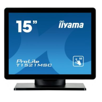 Iiyama iyama ProLite T1521MSC, 38.1 cm (15''), Projected Capacitive, 10 TP, black