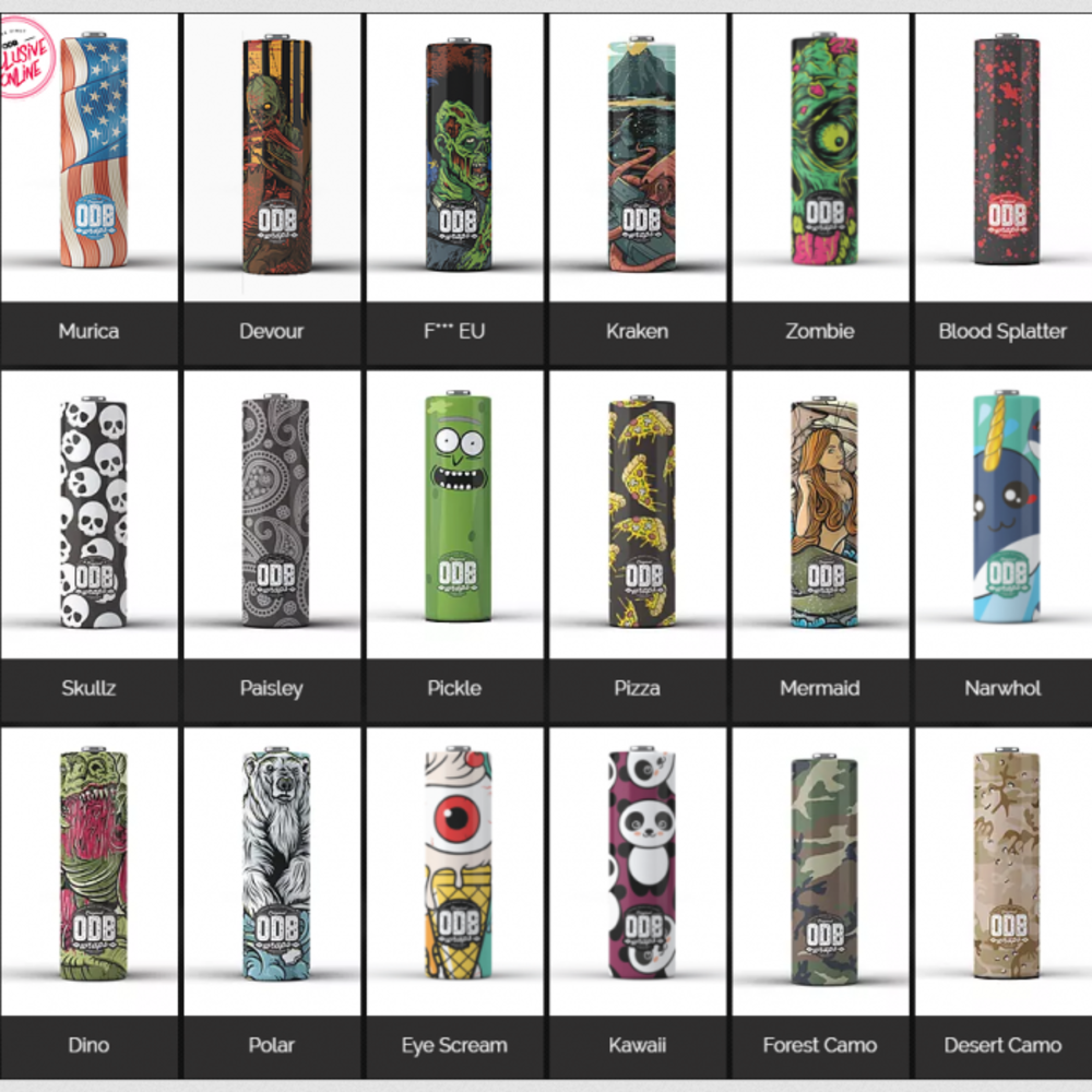 ODB Wraps 18650 Batterie-Wraps (4 Stk.) ODB Wraps 18650 Batterie-Wraps (4 Stk.)