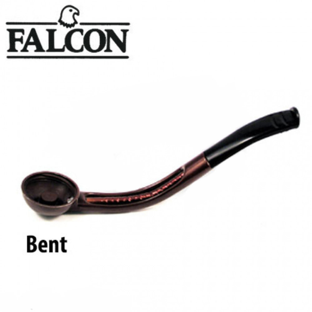 Falcon Pipe - Stems Extra - Brown - Bent / Curved