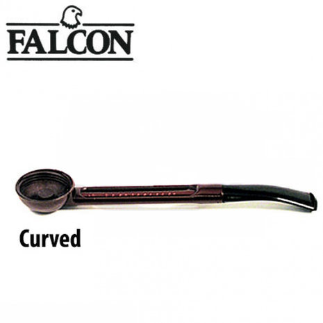 Falcon Pipe - Stems Extra - Brown - Bent / Curved