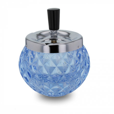 Bookwill Rotating ashtray - 120mm X 140mm - Sphere - Glass - Blue Bookwill Rotating ashtray - 120mm X 140mm - Sphere - Glass - Blue