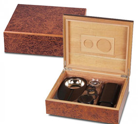Bookwill Humidor Giftset - Burley 260x225x085mm Bookwill Humidor Giftset - Burley 260x225x085mm