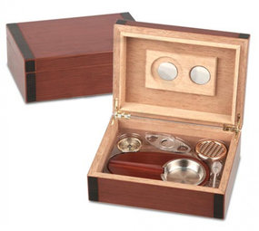 Bookwill Humidor Giftset - Kersen/Zwart Bookwill Humidor Giftset - Kersen/Zwart