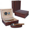 Bookwill Humidor Giftset Mat Walnut 240x180x82mm Bookwill Humidor Giftset Mat Walnut 240x180x82mm