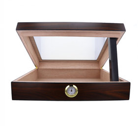 Bookwill Cave à cigares Horeca Noyer / en verre / 260x220x67mm Bookwill Cave à cigares Horeca Noyer / en verre / 260x220x67mm