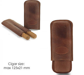 Bookwill Cigares - étui - intérieur 135x18mm - 2x cigare Bookwill Cigares - étui - intérieur 135x18mm - 2x cigare