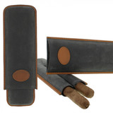 Bookwill Sigaren etui - binnen 190x21mm - 2x churchill suede Bookwill Sigaren etui - binnen 190x21mm - 2x churchill suede
