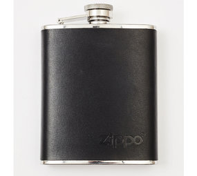 Zippo Flask - Black leather 6OZ Zippo Flask - Black leather 6OZ
