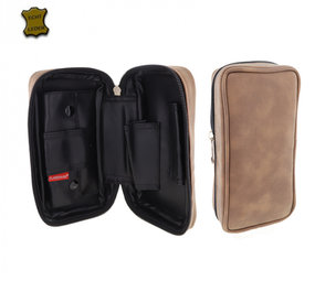 Flaminaire Pfeifenetui - 2 Pfeifen + Tabaketui - braun Flaminaire Pfeifenetui - 2 Pfeifen + Tabaketui - braun