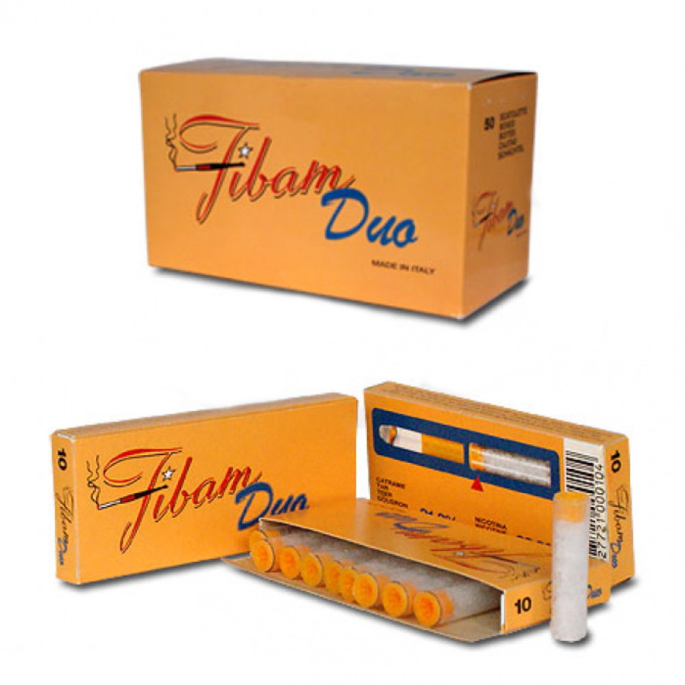 Fibam Zigarettenfilter 9mm Duo Filterpfeife